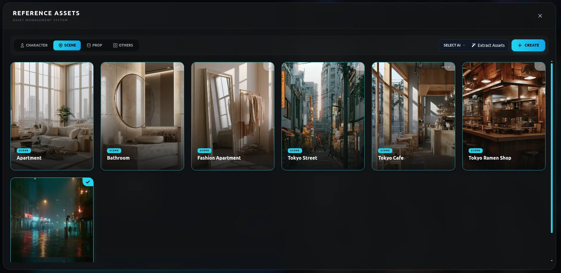 Asset Management UI Workframe